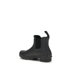 Black Rubber Ankle Boots