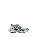 Gray Polyethylene Athletic Sneakers