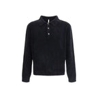 Black Cotton Polo Shirt