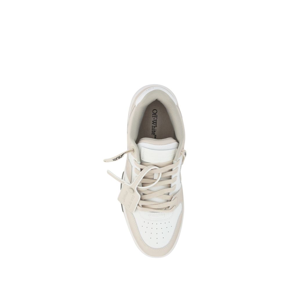 Beige Rubber Low Top Sneakers