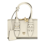 Beige Calf Leather Bos Taurus Handbag