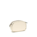 Beige Calf Leather Bos Taurus Shoulder Bag