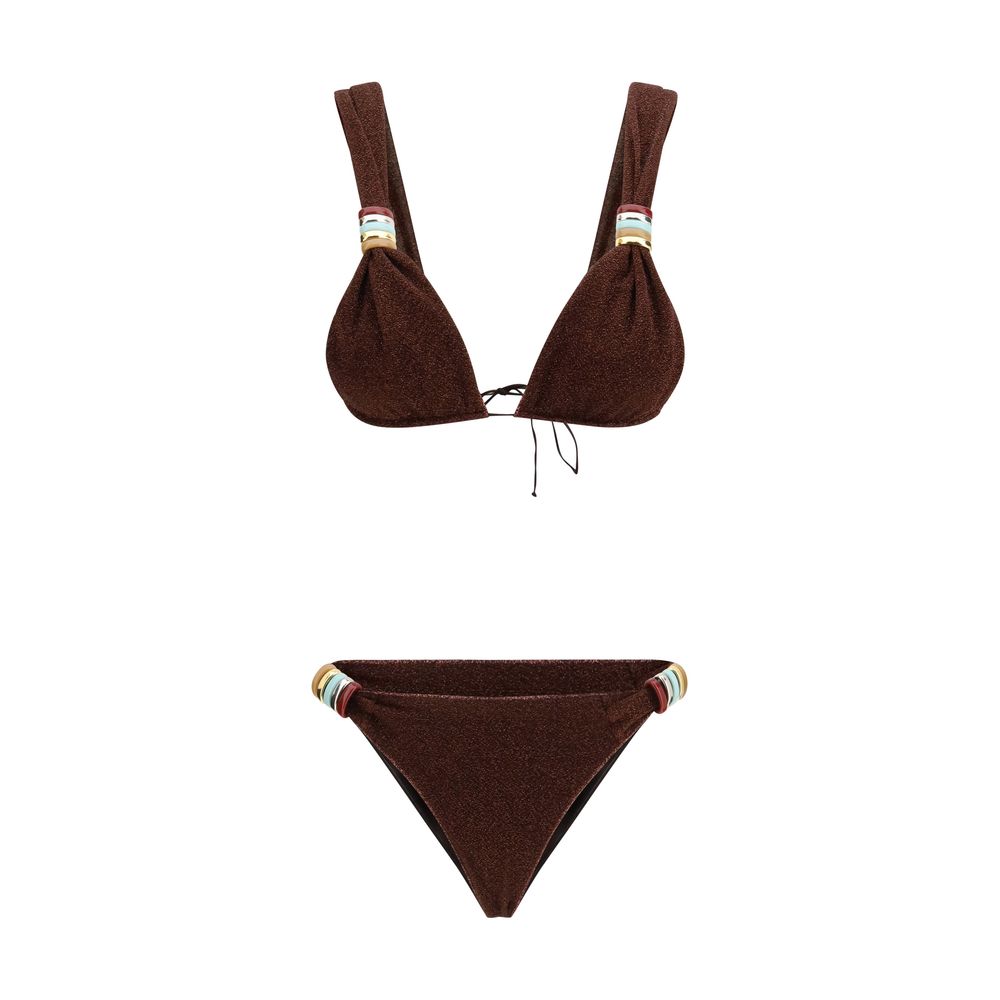 Brown Polyamide Bikini
