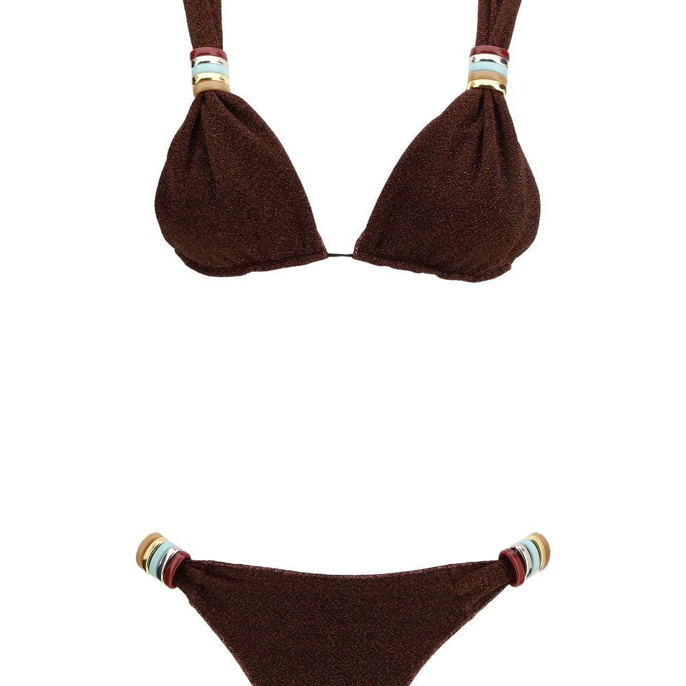 Brown Polyamide Bikini