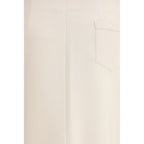 Beige Modal Midi Skirt