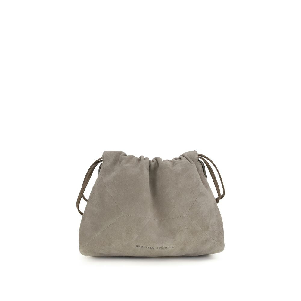 Gray Calf Leather Bos Taurus Clutch Bag