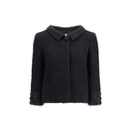 Black Fleece Wool Coat
