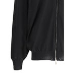 Black Fleece Wool Cardigan