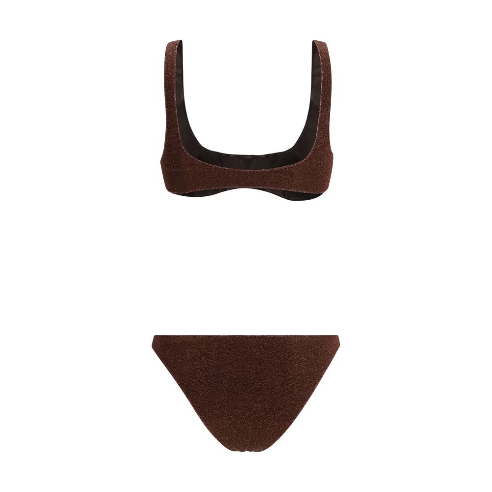 Brown Polyamide Bikini