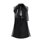 Black Polyester Casual Dress