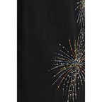 Black Polyester Casual Dress