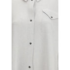 Gray Wool Dress Shirt