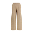 Beige Wool Oves Aries Casual Pants
