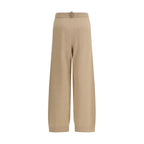 Beige Wool Oves Aries Casual Pants
