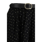 Black Viscose Long Skirt