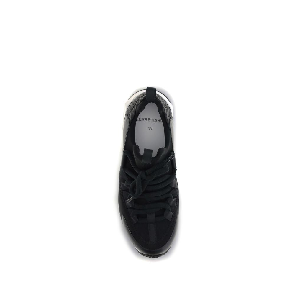 Black Neoprene Athletic Sneakers