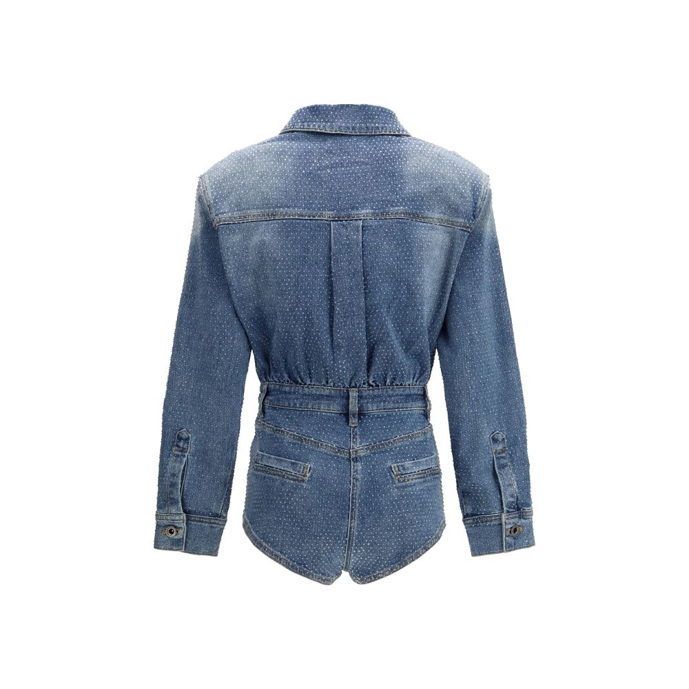 Blue Cotton Jumpsuit