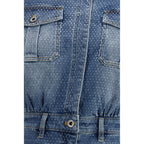 Blue Cotton Jumpsuit