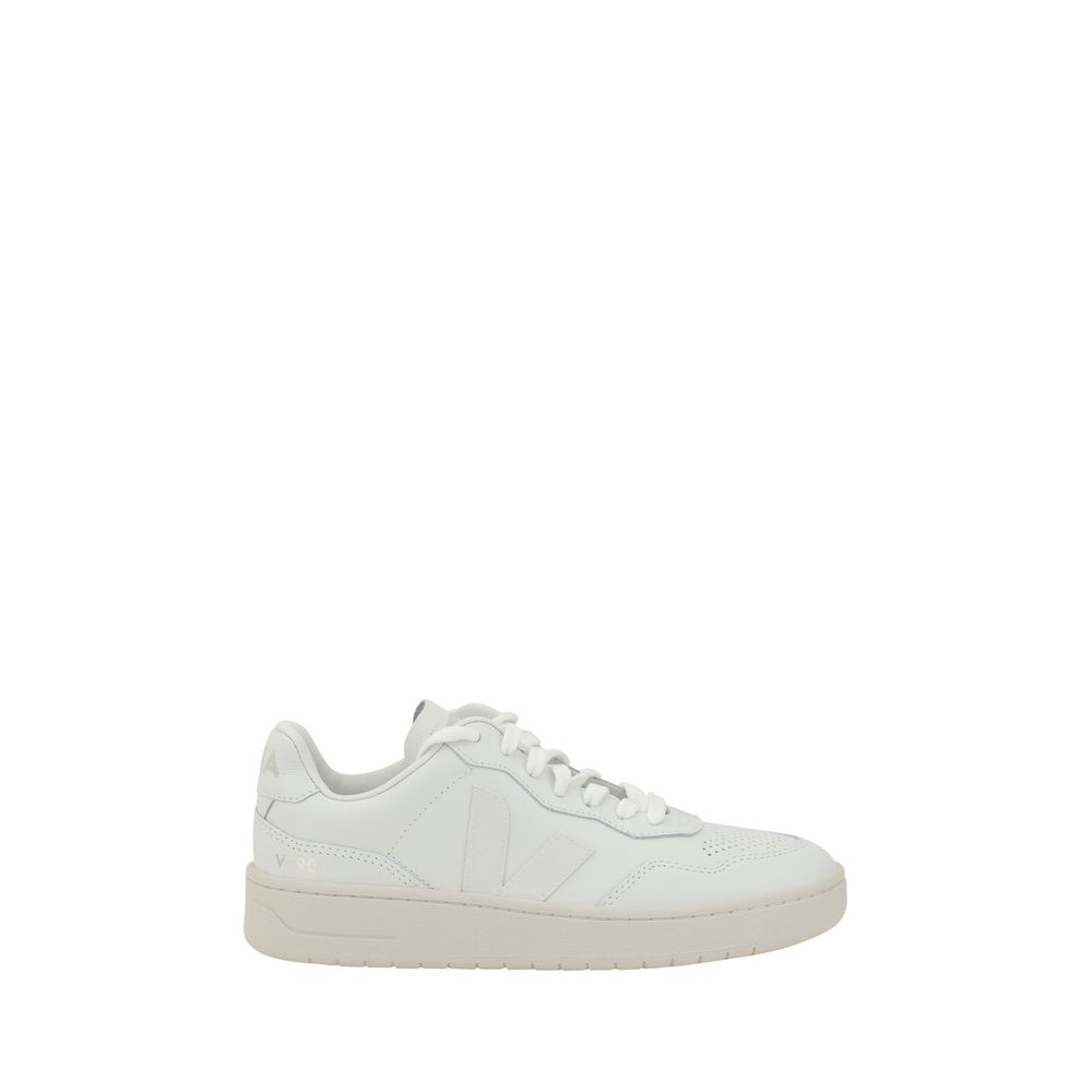 White Other Fibres Low Top Sneakers