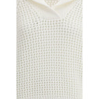 White Cotton Sweatshirt