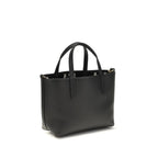 Sac à bandoulière en cuir de veau noir Bos Taurus