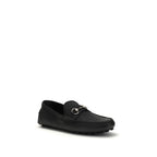 Black Calf Leather Bos Taurus Slip-On Loafers