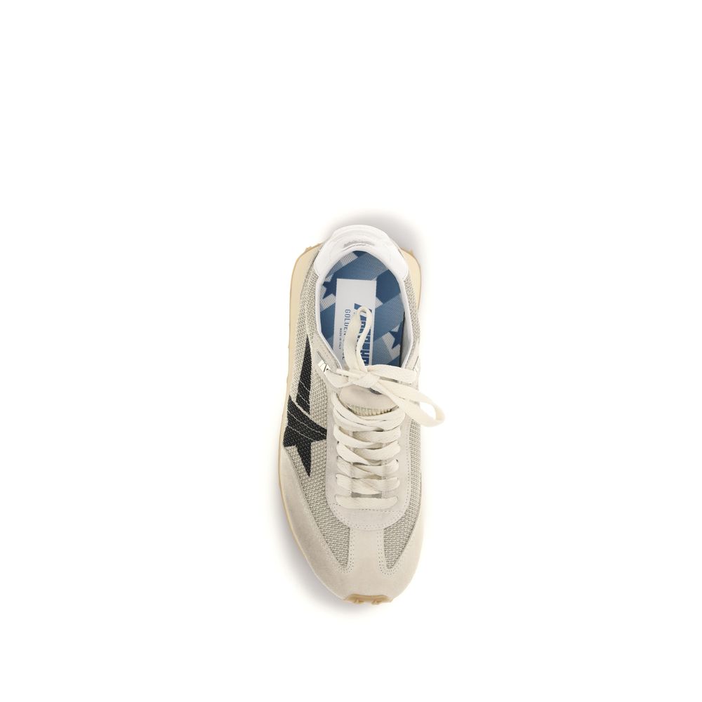 Beige Polyamide Athletic Sneakers