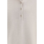 Beige Cashmere Polo Shirt