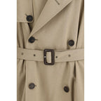 Beige Cotton Trench Coat