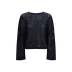 Blue Fleece Wool Sweatshirt