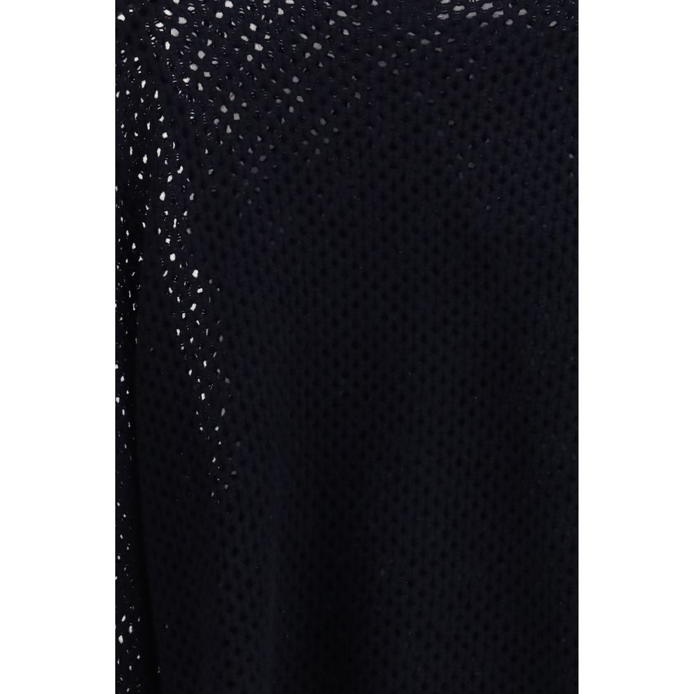 Blue Fleece Wool Sweatshirt