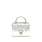 Silver Calf Leather Bos Taurus Handbag