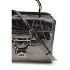 Black Calf Leather Bos Taurus Handbag