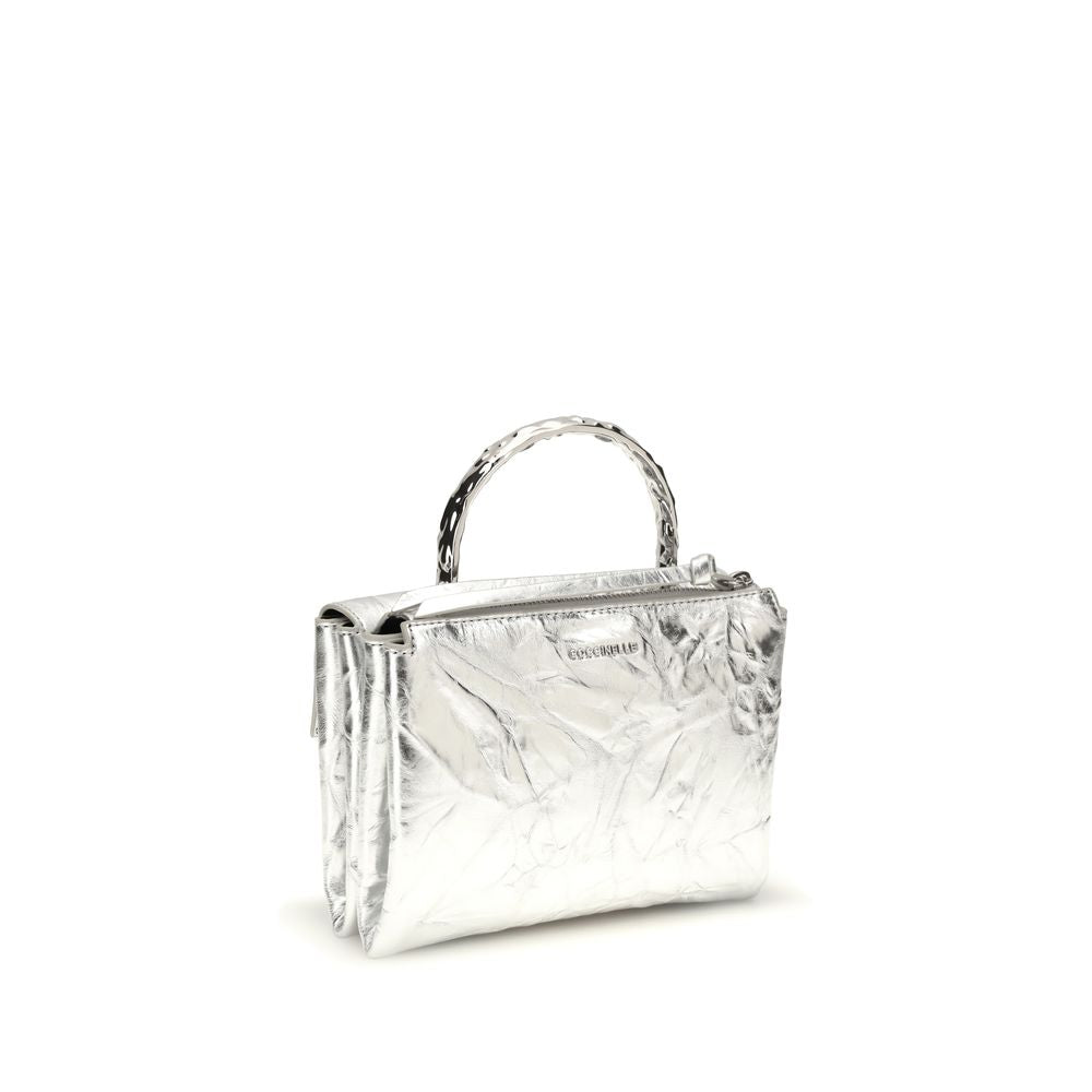 Silver Calf Leather Bos Taurus Handbag