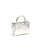 Silver Calf Leather Bos Taurus Handbag