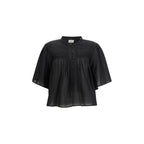 Black Cotton Blouse