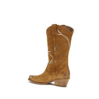 Brown Calf Leather Bos Taurus Ankle Boots