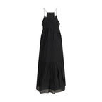 Black Cotton Casual Dress