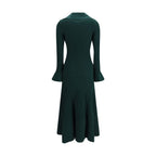 Bicolor Viscose Casual Dress