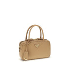 Beige Calf Leather Bos Taurus Handbag