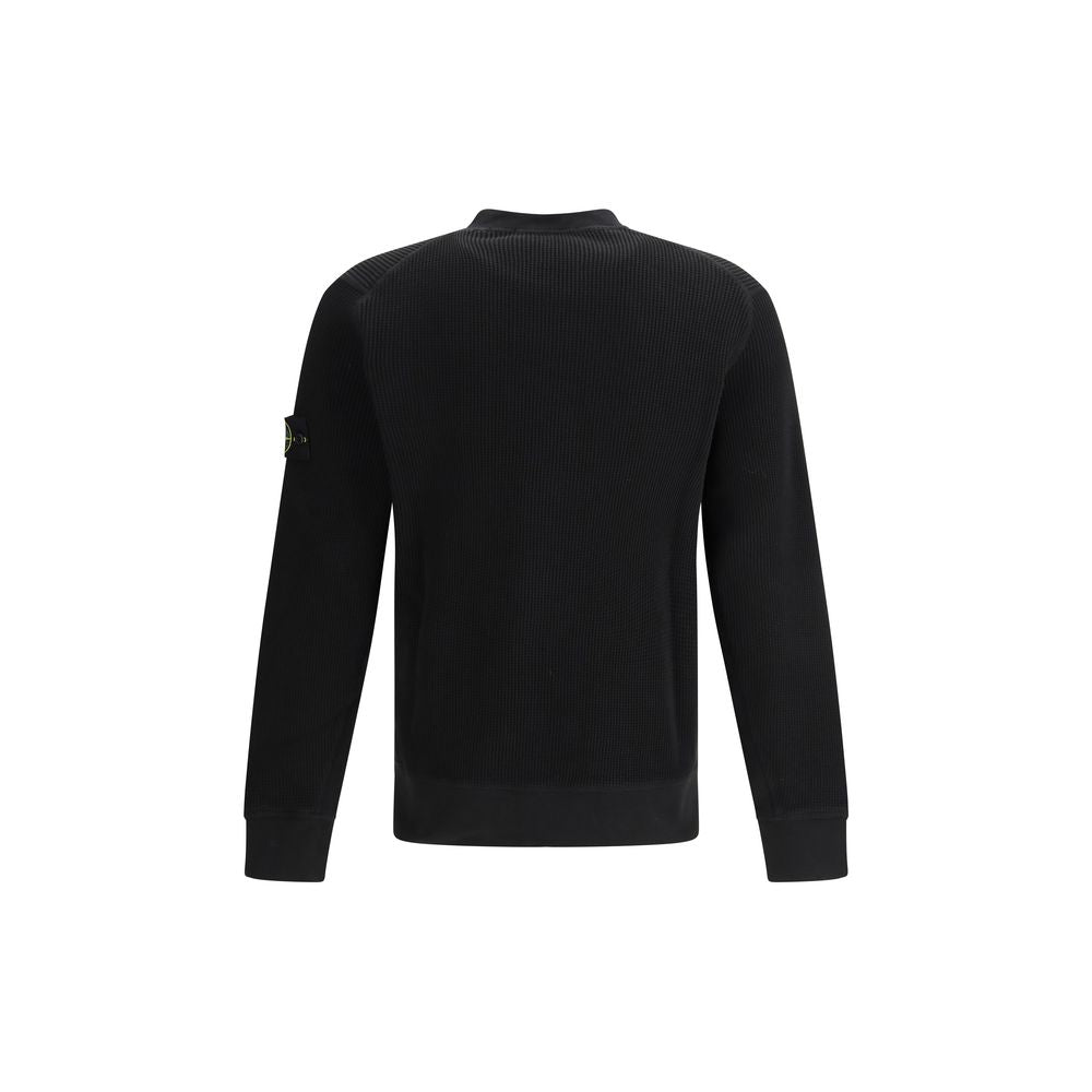 Black Cotton Sweatshirt