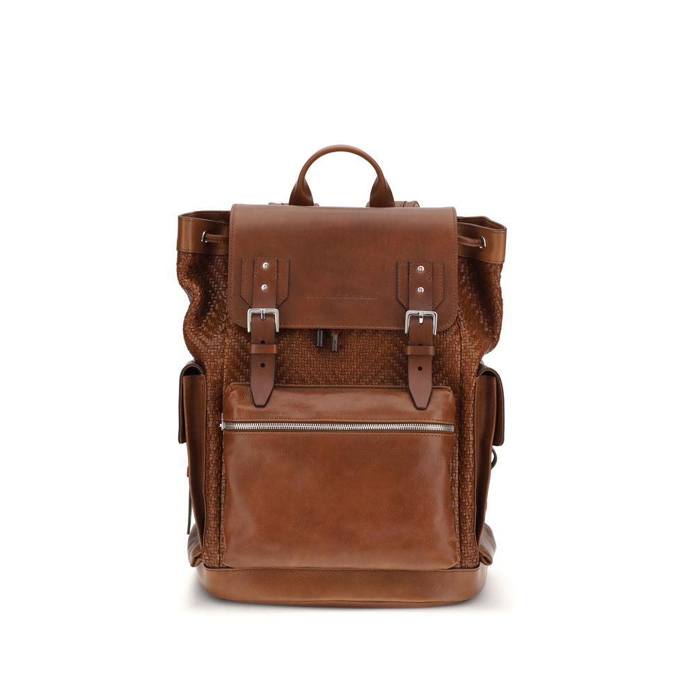 Brown Calf Leather Bos Taurus Backpack