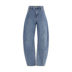 Blue Cotton Relaxed Fit Jeans