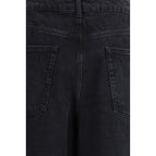 Black Cotton Relaxed Fit Jeans