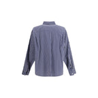 Blue Cotton Pattern Shirt
