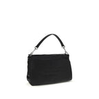 Black Polyamide Shoulder Bag
