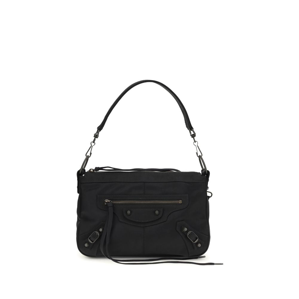 Black Polyamide Shoulder Bag