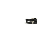 Black Calf Leather Bos Taurus Bracelet