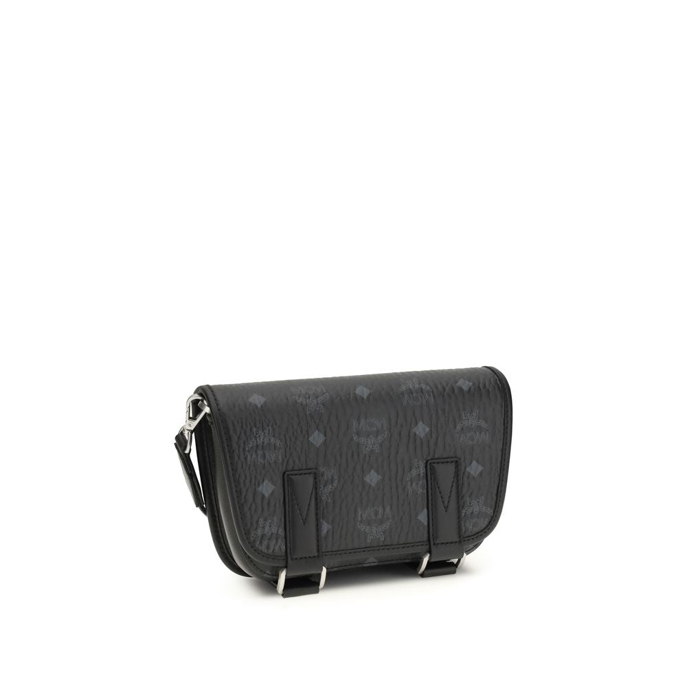 Black Fabric Shoulder Bag