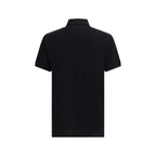 Black Cotton Polo Shirt